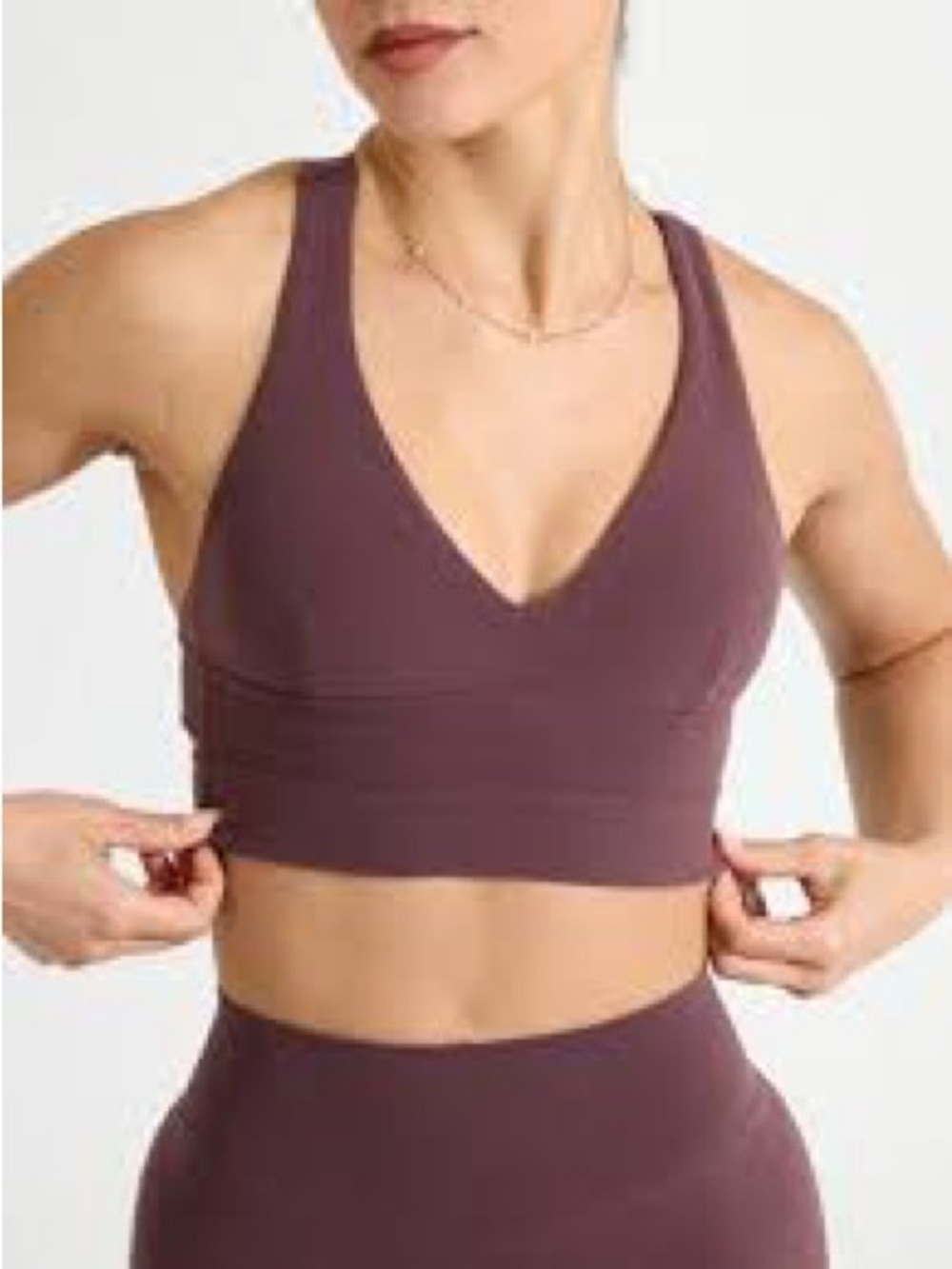 BuffBunny Collection Maroon Alpha Set - Crisscross Detail - Picture 6 of 7